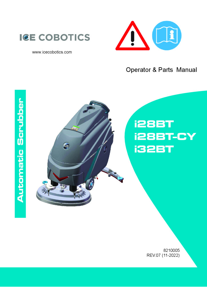 ICE Cobotics i28BT / i28BT-CY / i32BT User Manual