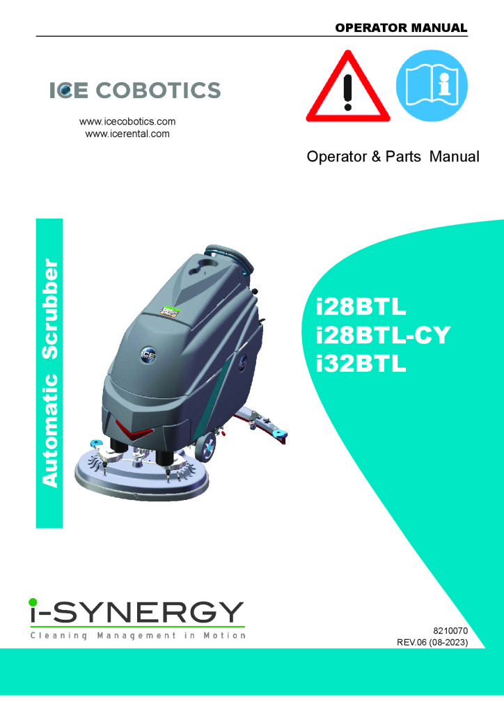 ICE Cobotics i28BTL / i32BTL / i28BTL-CY User Manual